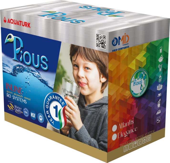 بسته بندی دستگاه تصفیه آب اینلاین پایس